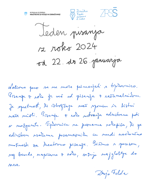 Teden pisanja z roko 2024